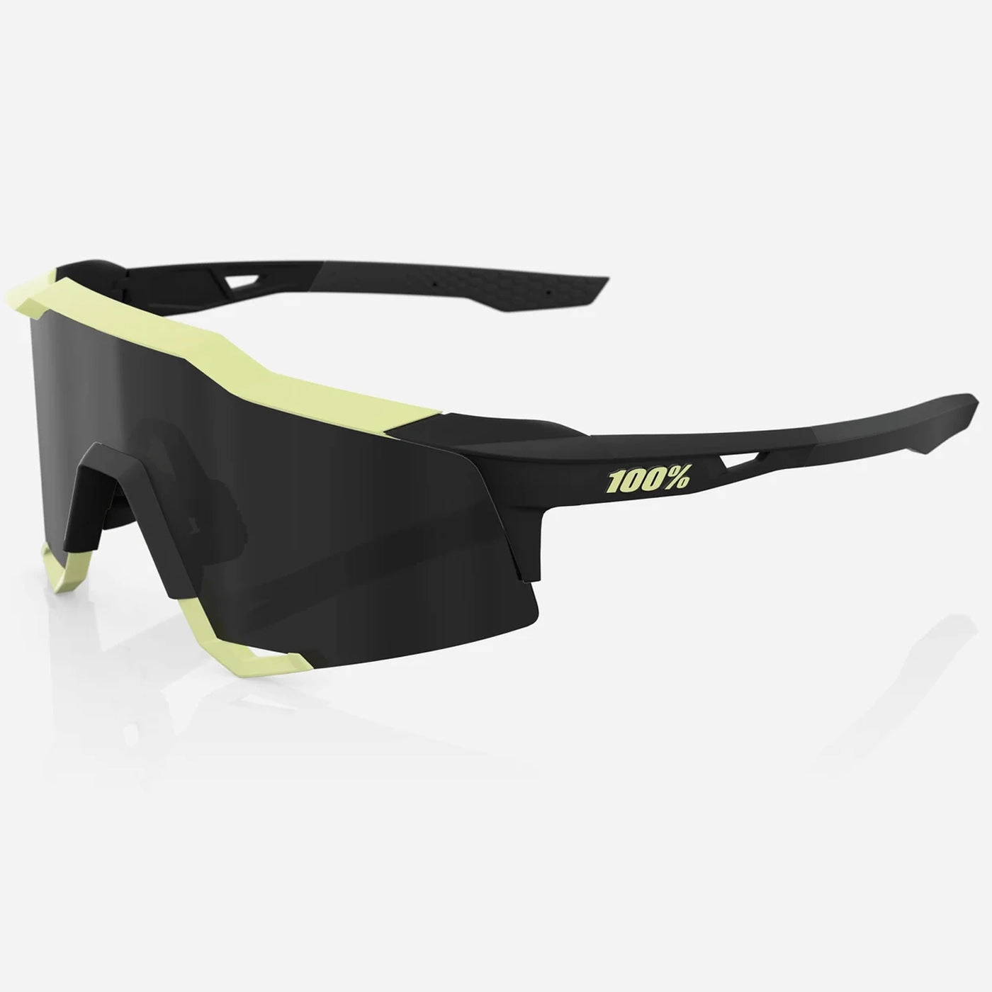100% Speedcraft sunglasses - Soft Tact Glow Black Mirror