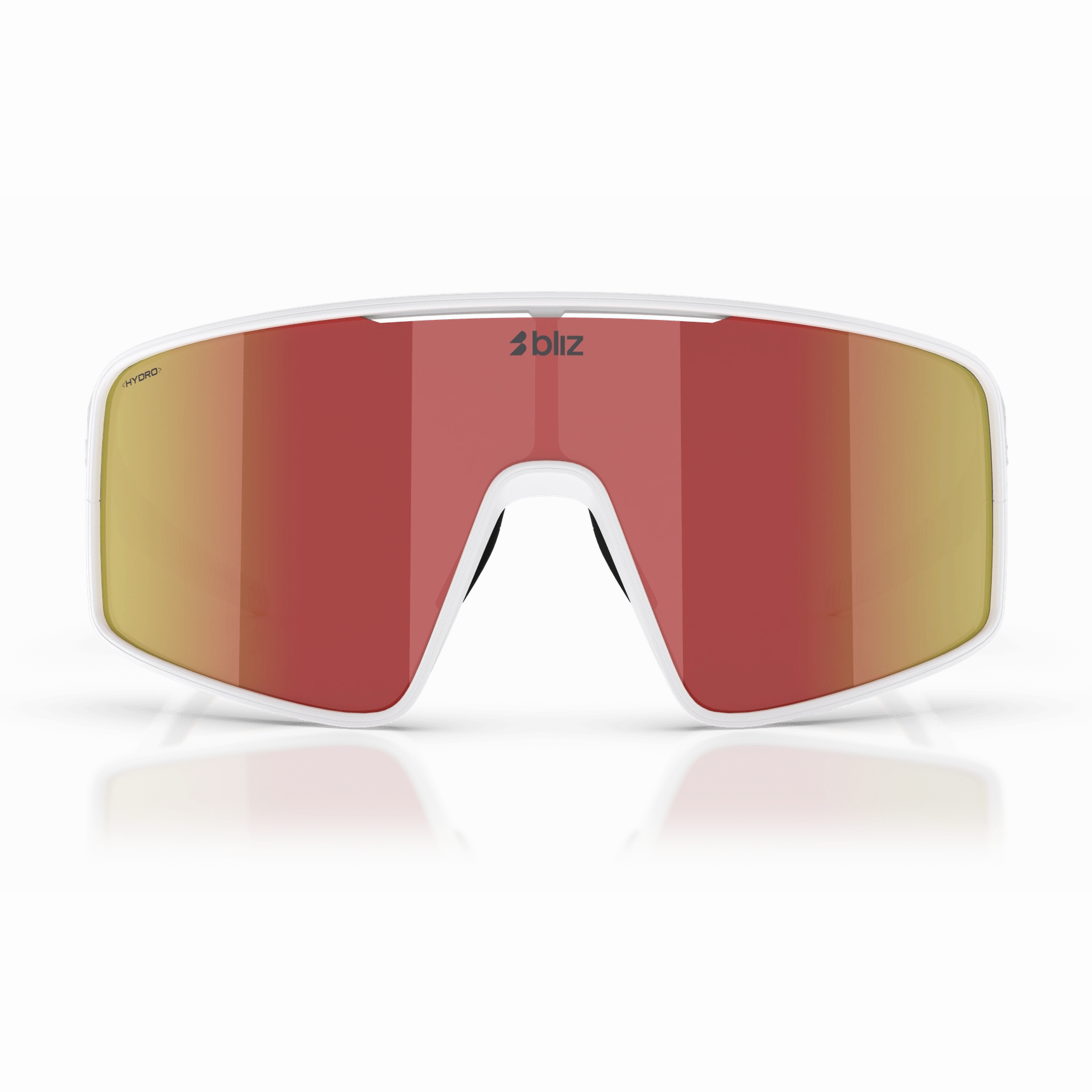 Bliz P001 sunglasses - Matt White Brown W Red Mirror