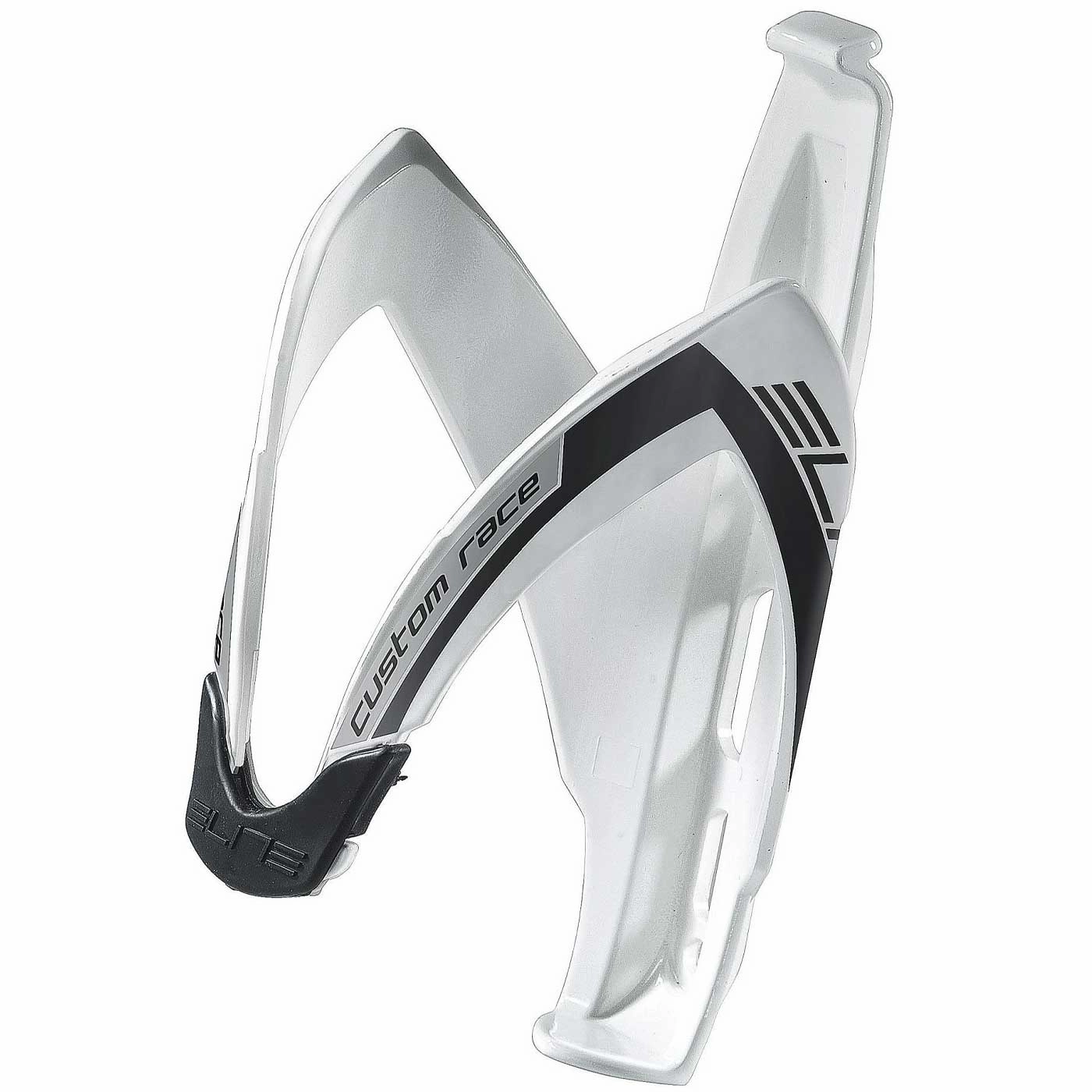 Bottle cage Elite Custom Race - White/Black/Grey