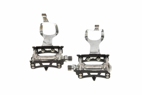 Campagnolo Super Record Pista Flat Pedals Silver