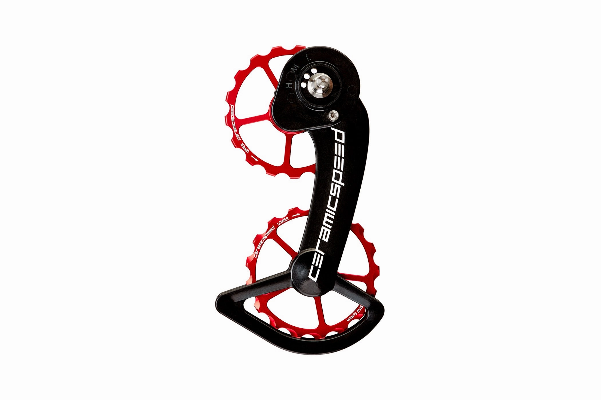 CeramicSpeed Coated Oversized Pulley Wheel System SRAM eTap Red
