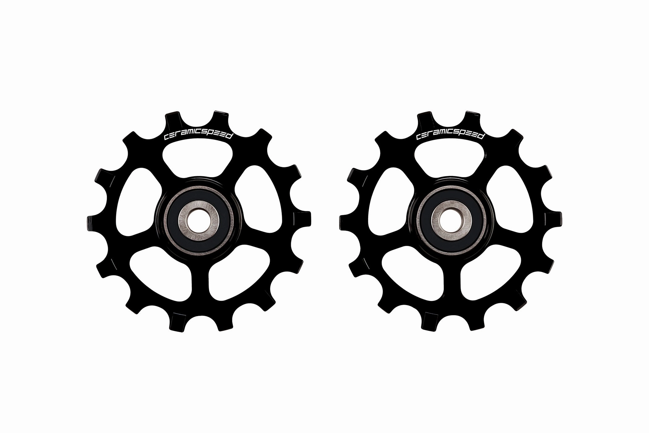 CeramicSpeed Coated Pulley Wheels for Shimano XT/XTR 12 Speed Black