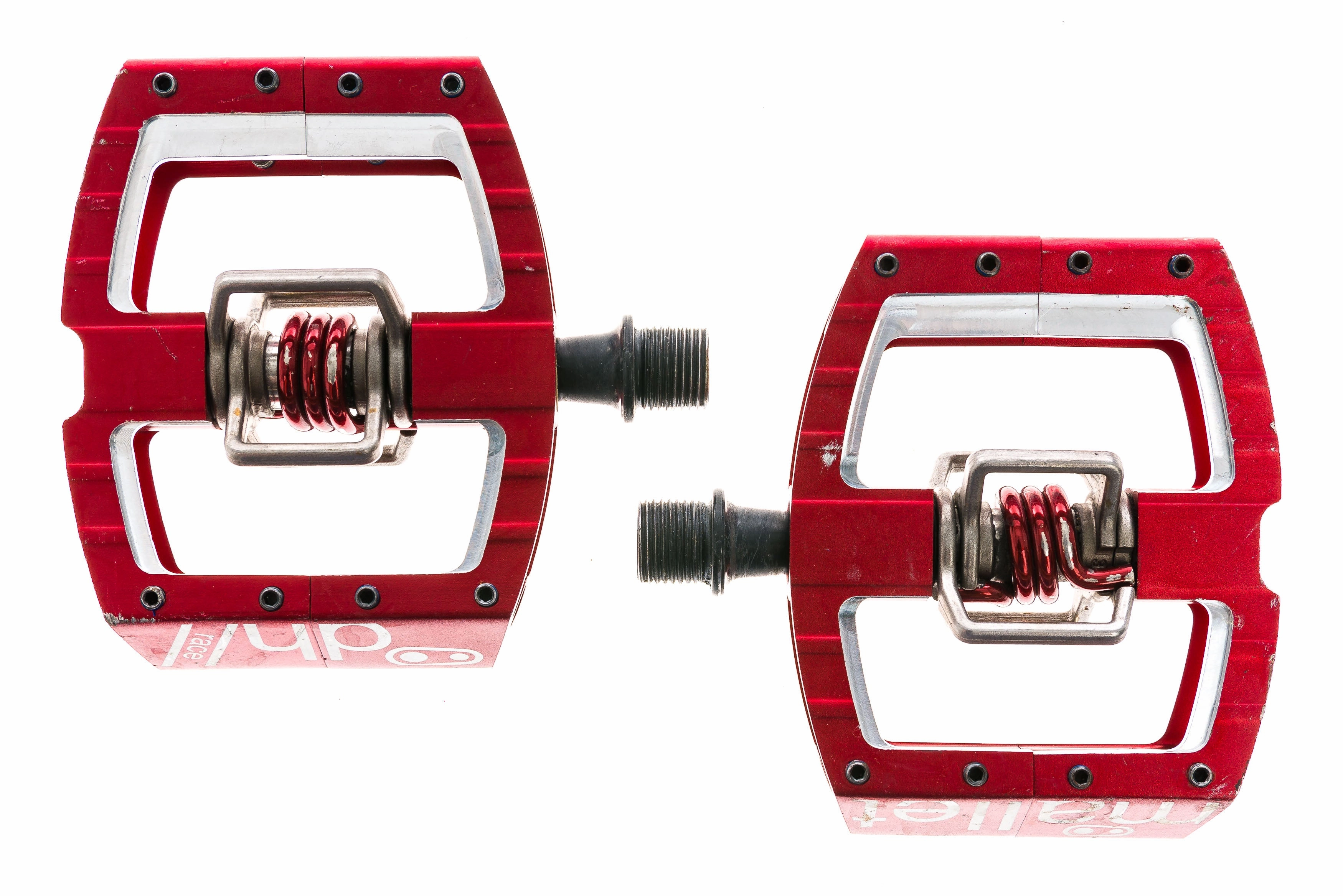 Crank Brothers Mallet DH Pedals Clipless Red