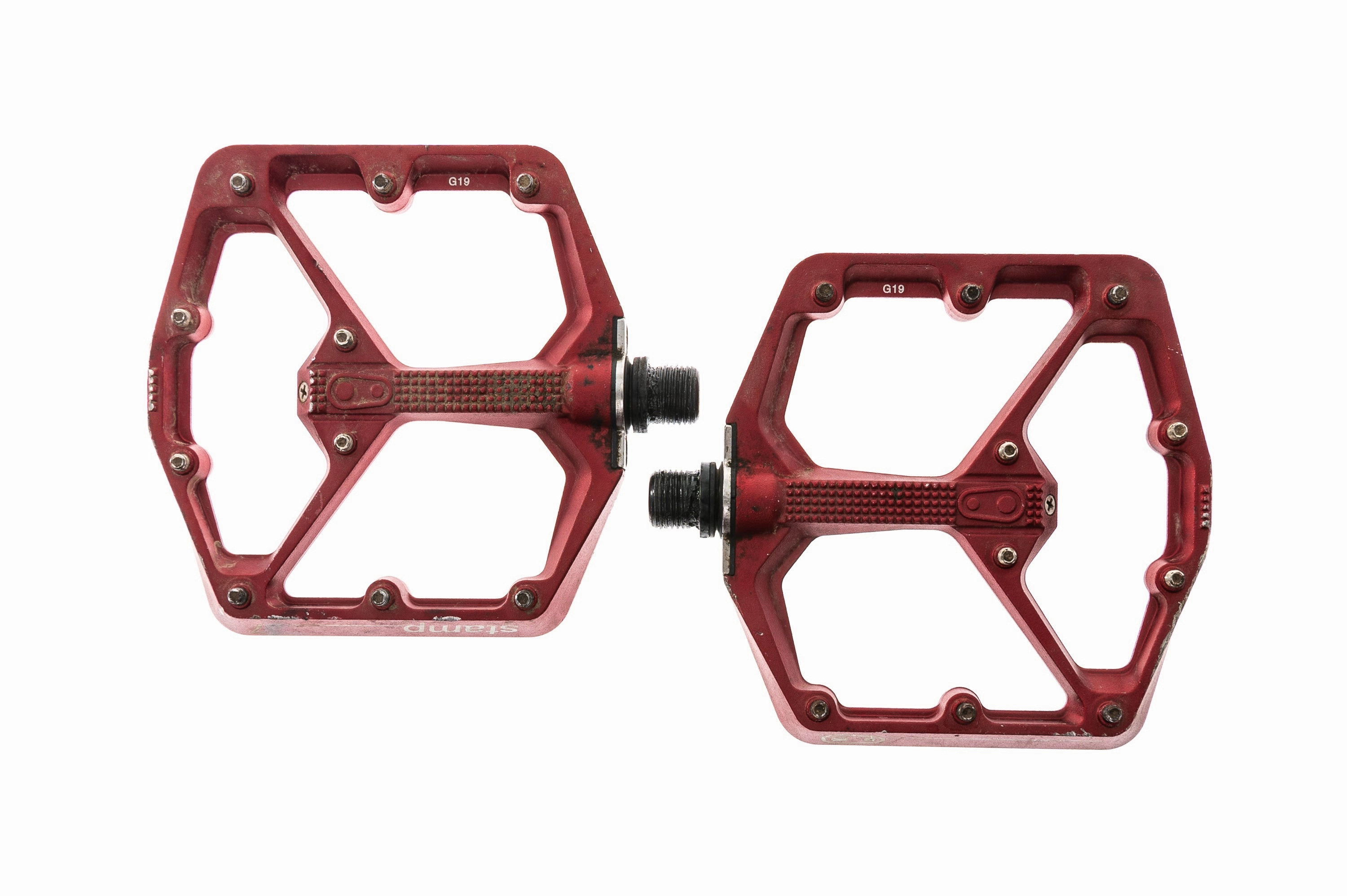 Crank Brothers Stamp 7 Large Pedals Platform Red