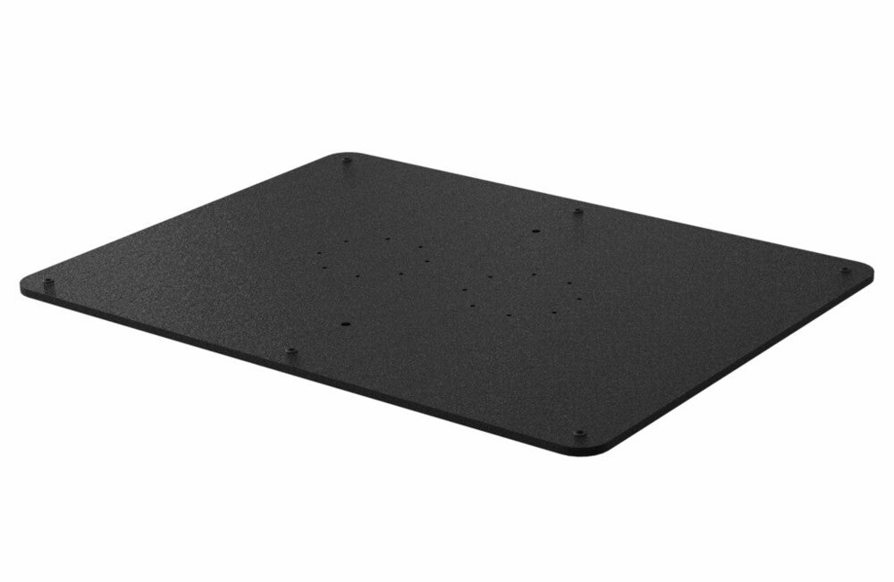 Fixed plate for two electric repair stands
