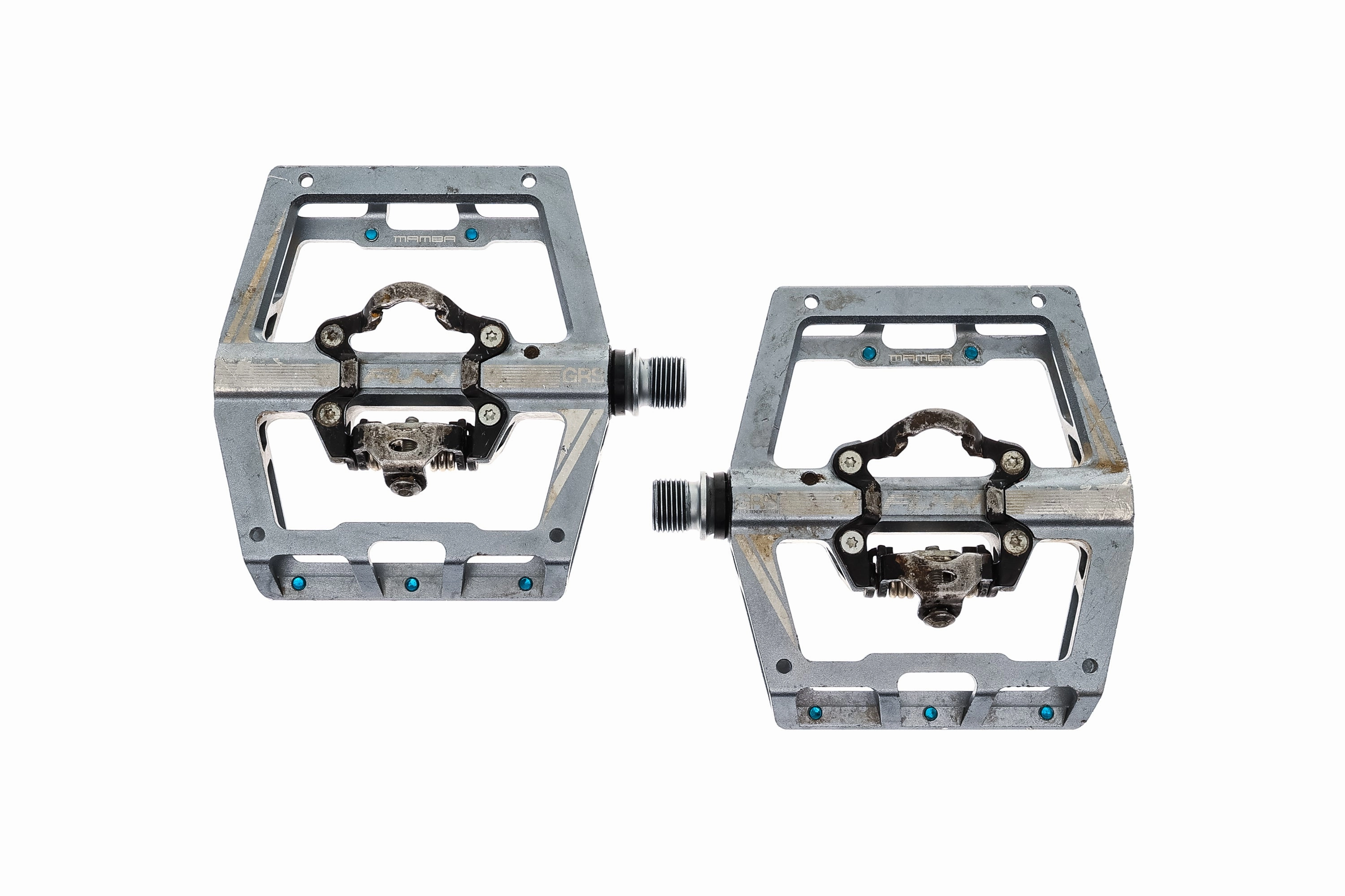 Funn Mamba Pedals Flats Silver Blue