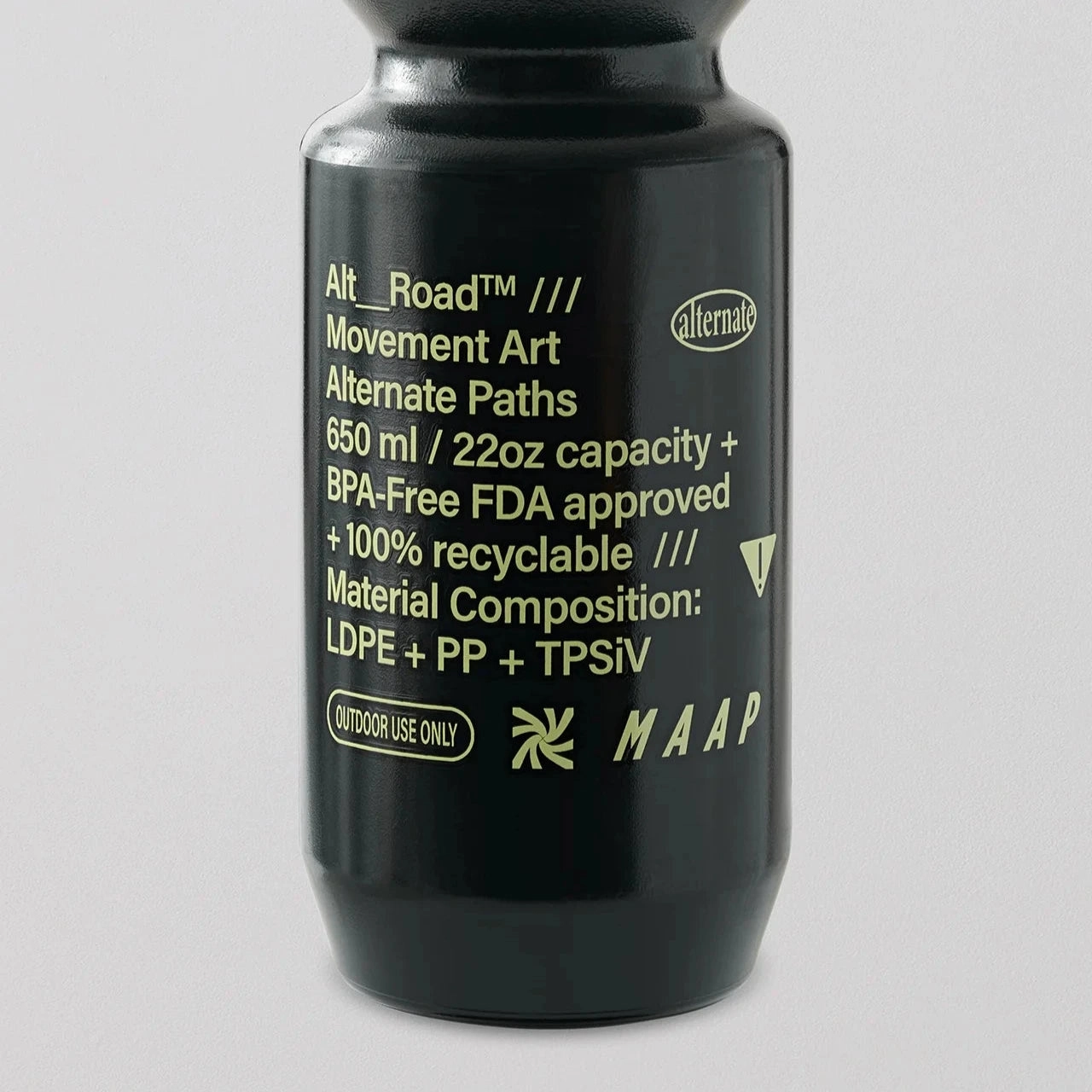 Maap Alt_Road Water Bottle - Black Green