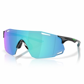 Oakley Cybr Zero glasses - Polished Black prizm sapphire