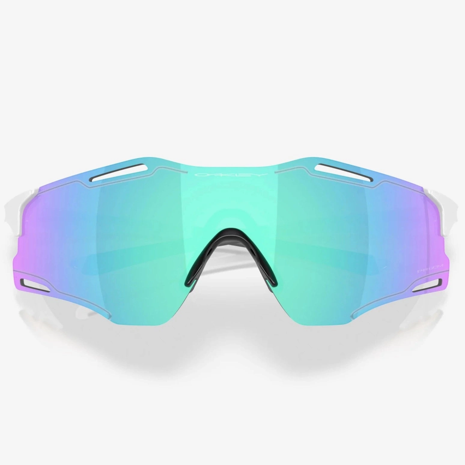 Oakley Cybr Zero glasses - Polished white prizm sapphire