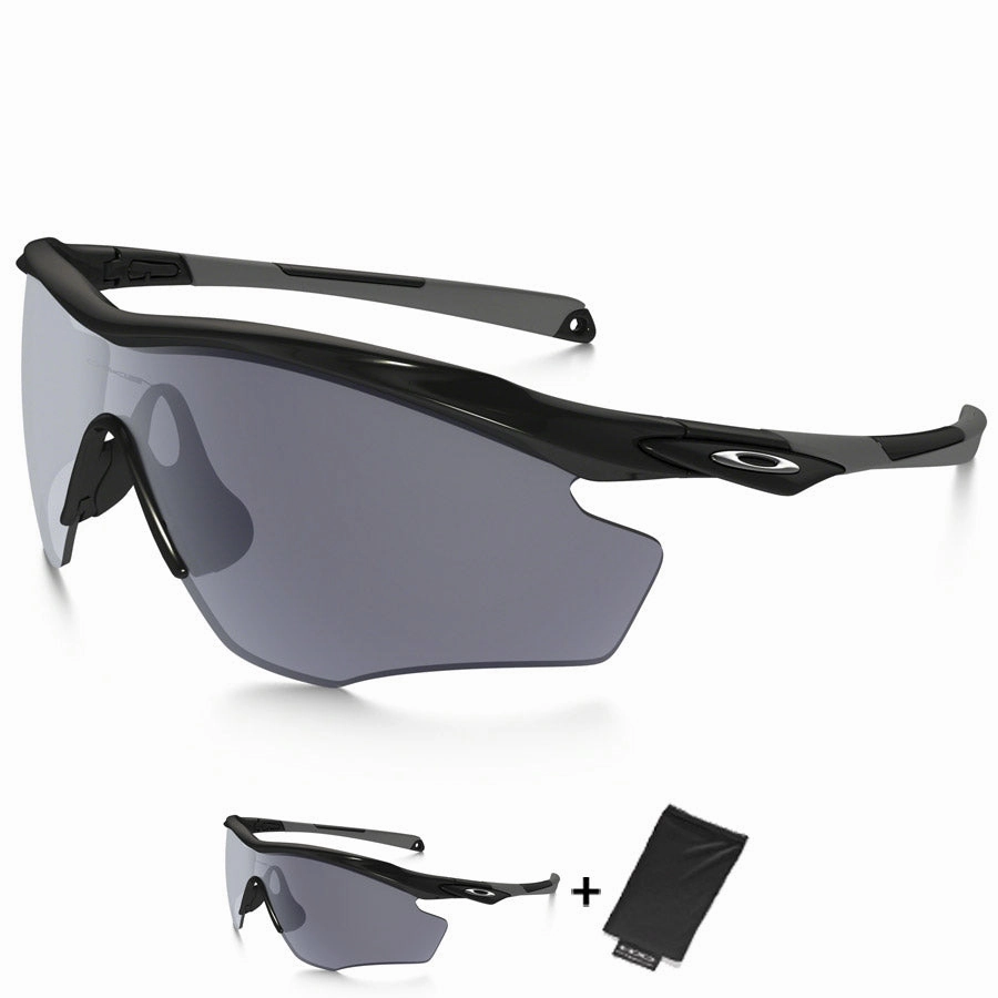 Oakley M2 Frame XL Sunglasses - Polished Black Grey