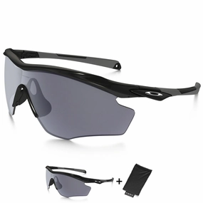 Oakley M2 Frame XL Sunglasses - Polished Black Grey