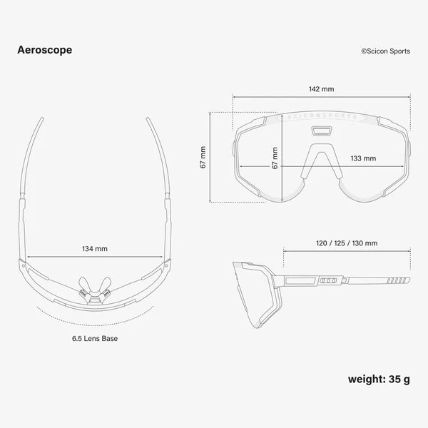 Scicon Aeroscope sunglasses - White Multimirror silver