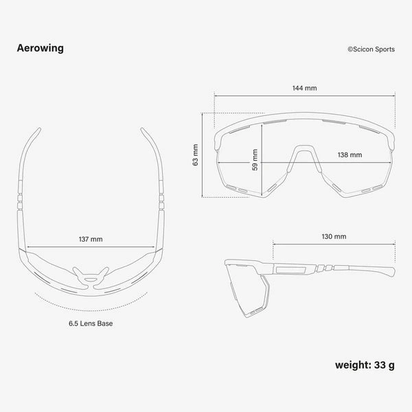 Scicon Aerowing sunglasses - Matt carbon multimirror blue