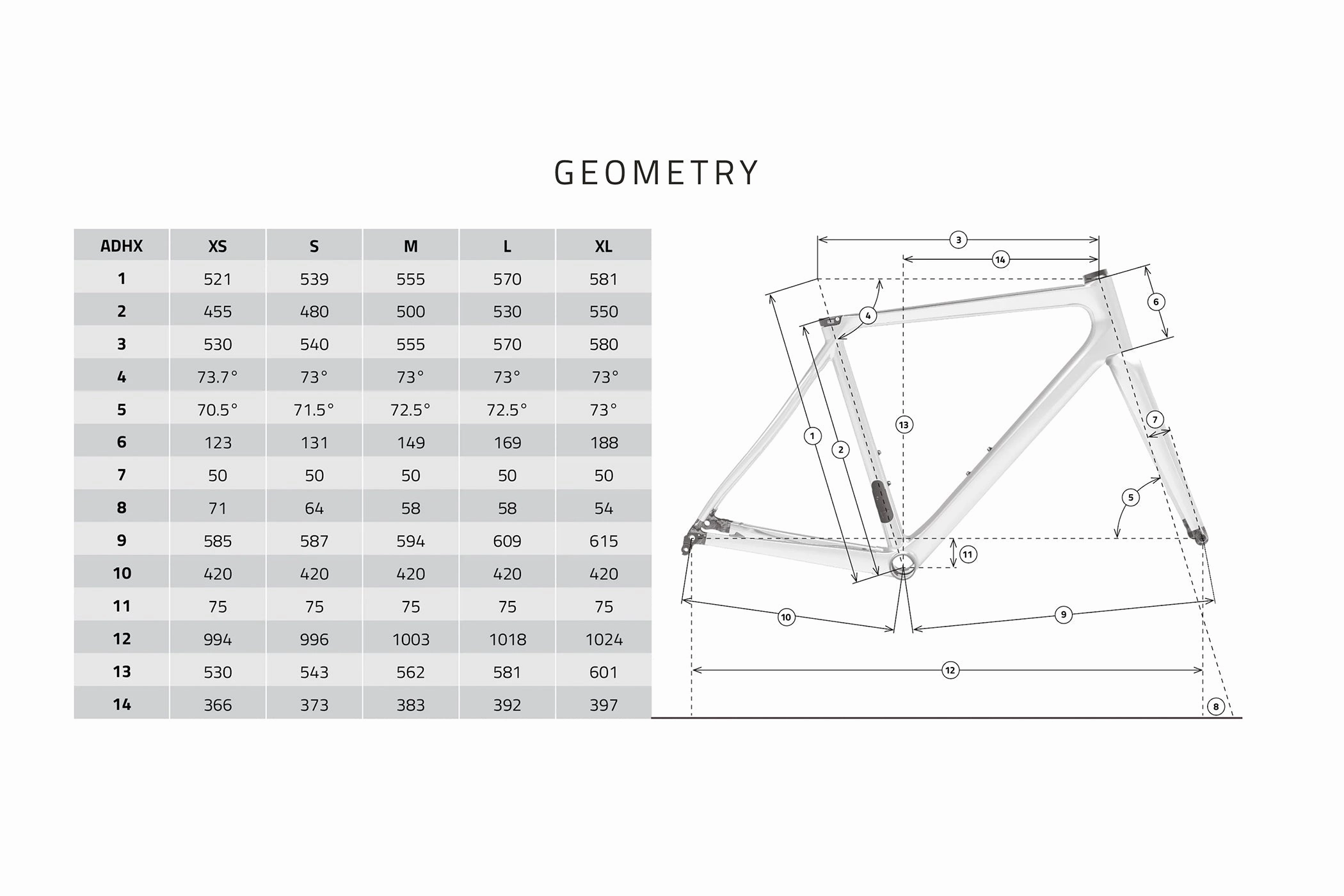 TIME ADHX Frameset - Gloss Carbon